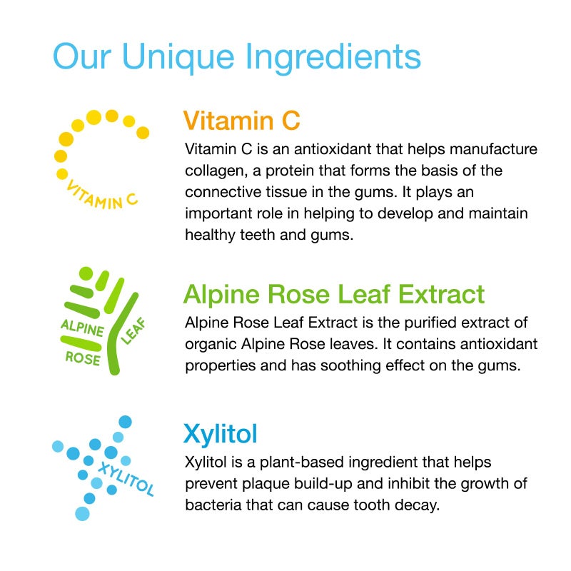 RAIN Baby Toothpaste 6 to 12 Months - Rain Fluoride Free Tooth Paste Gel for Infant Toddler Kids 0-6 Years and Up, Safe to Swallow, 2.8 Oz, Babies Training, Xylitol, Vitamin C, Vegan, SLS Free, Gluten Free - Image 3